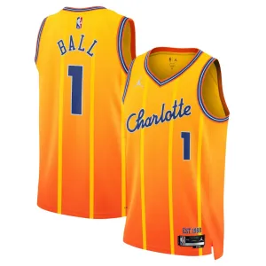 Charlotte Hornets LaMelo Ball 2025/26 Swingman Jersey - City Edition - Orange