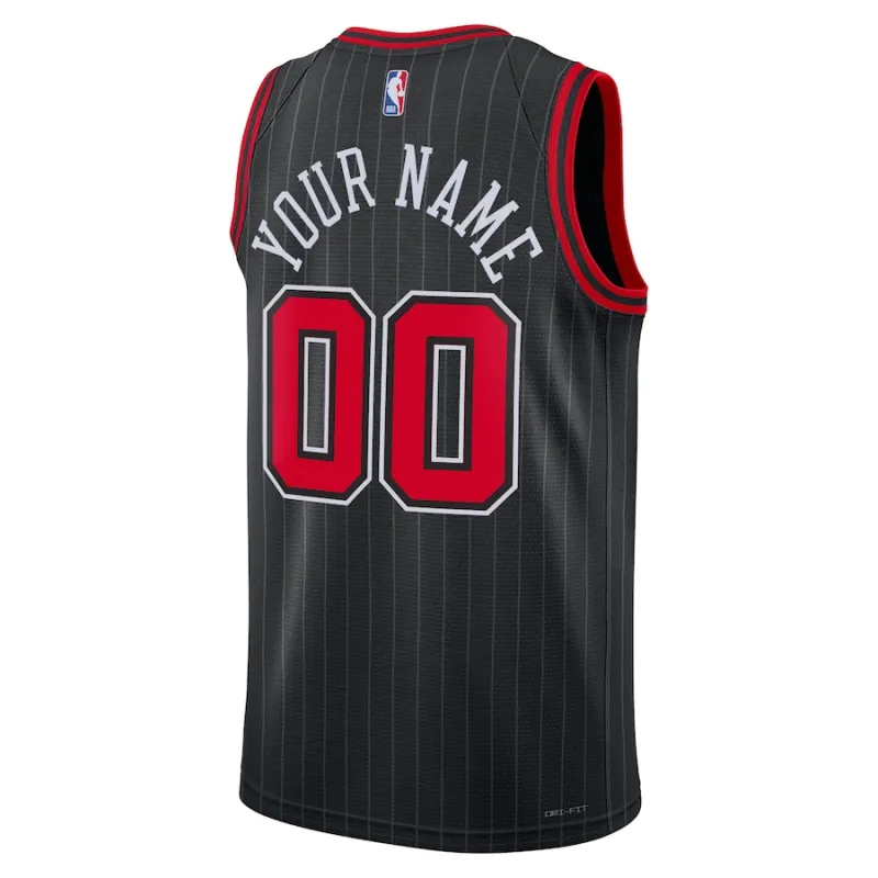 Chicago Bulls Jordan Brand Unisex 2022/23 Season Fan Custom Jersey - Statement Edition - Black