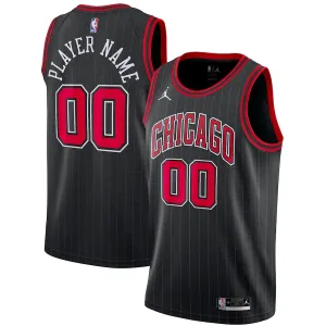 Camiseta personalizada Swingman de Jordan Brand de los Chicago Bulls - Edición Declaración - Negro