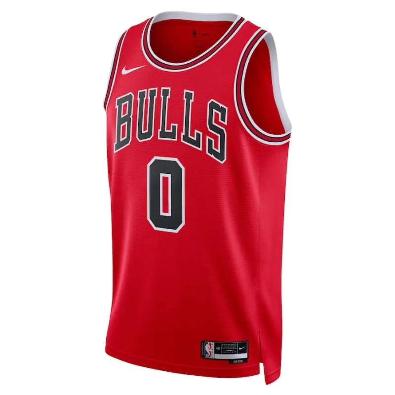 Coby White Camiseta Swingman unisex de los Chicago Bulls - Edición Ícono - Rojo