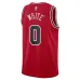 Coby White Camiseta Swingman unisex de los Chicago Bulls - Edición Ícono - Rojo