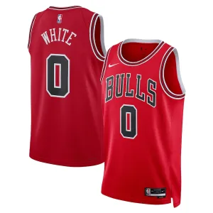 Coby White Camiseta Swingman unisex de los Chicago Bulls - Edición Ícono - Rojo
