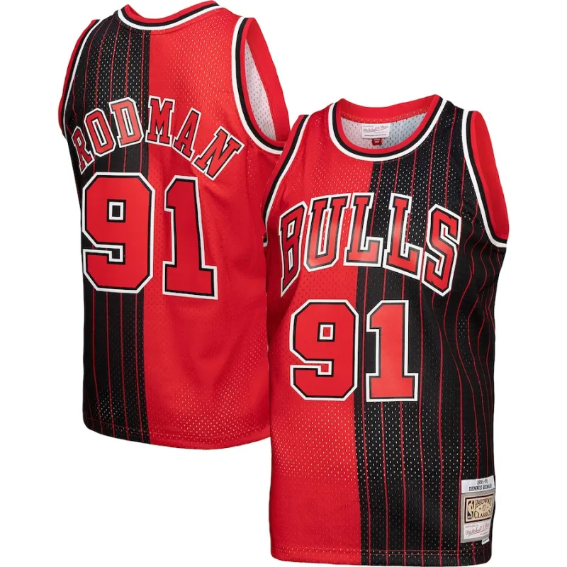 Dennis Rodman Chicago Bulls 1995/96 Split Swingman Jersey