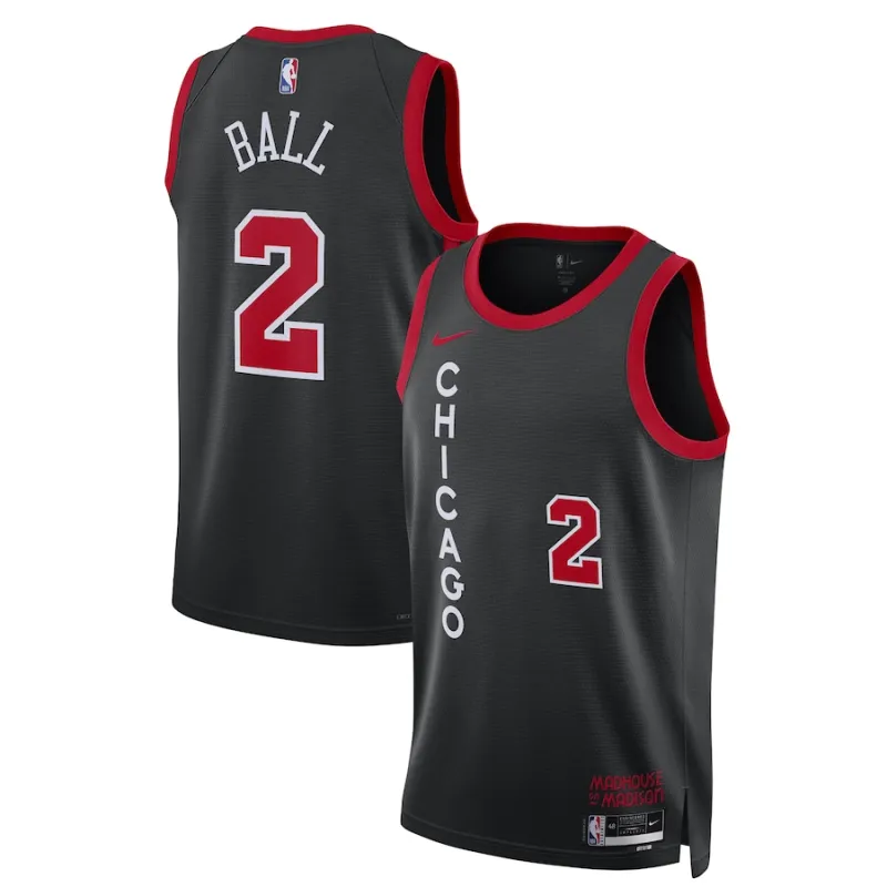 Lonzo Ball Chicago Bulls 2023-24 City Edition Unisex Jersey