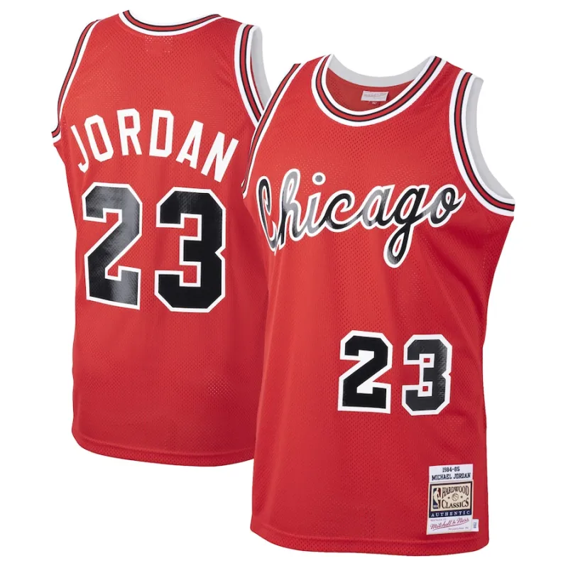 Michael Jordan Chicago Bulls Mitchell & Ness 1984/85 Classic Rookie Jersey - Red
