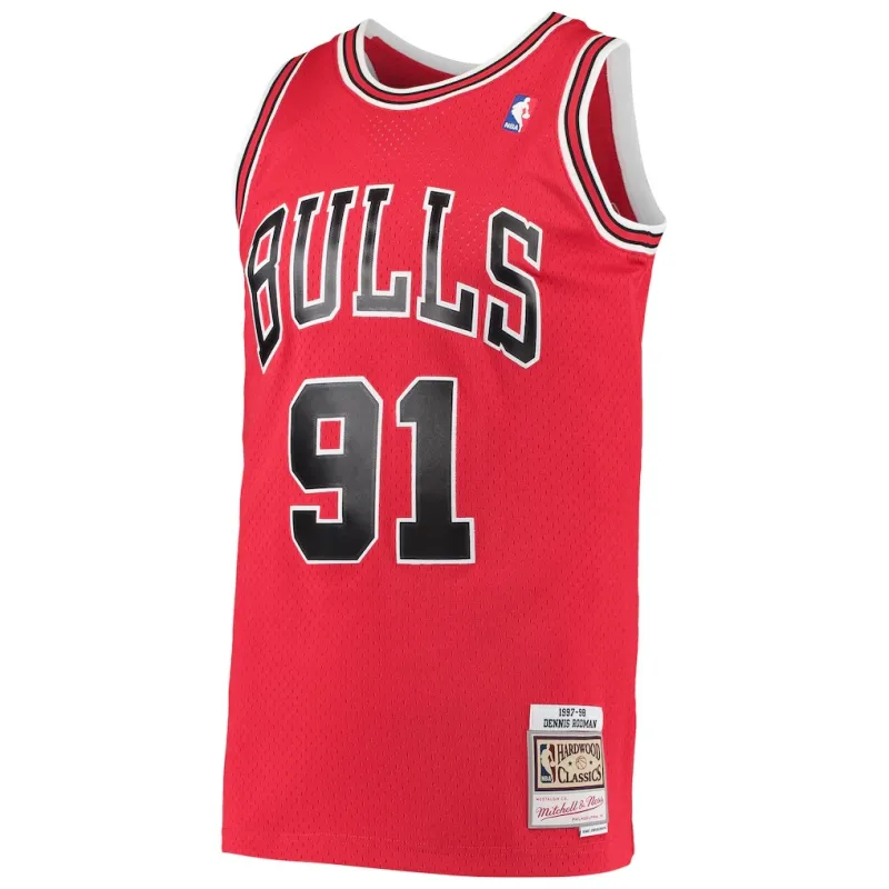 Chicago Bulls Dennis Rodman Swingman Jersey - Red