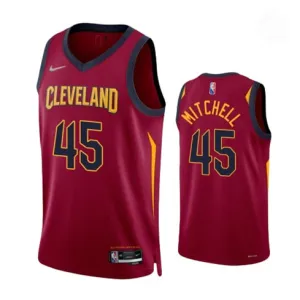 Donovan Mitchells Jersey, Cleveland Cavaliers 2021/22 - Personalisierte Icon Edition - Rot