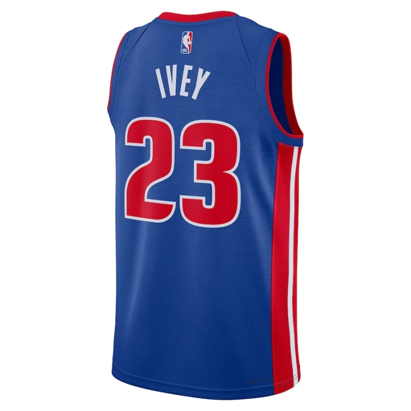 Jaden Ivey Detroit Pistons Unisex 2022 NBA Draft First Round Icon Edition Jersey