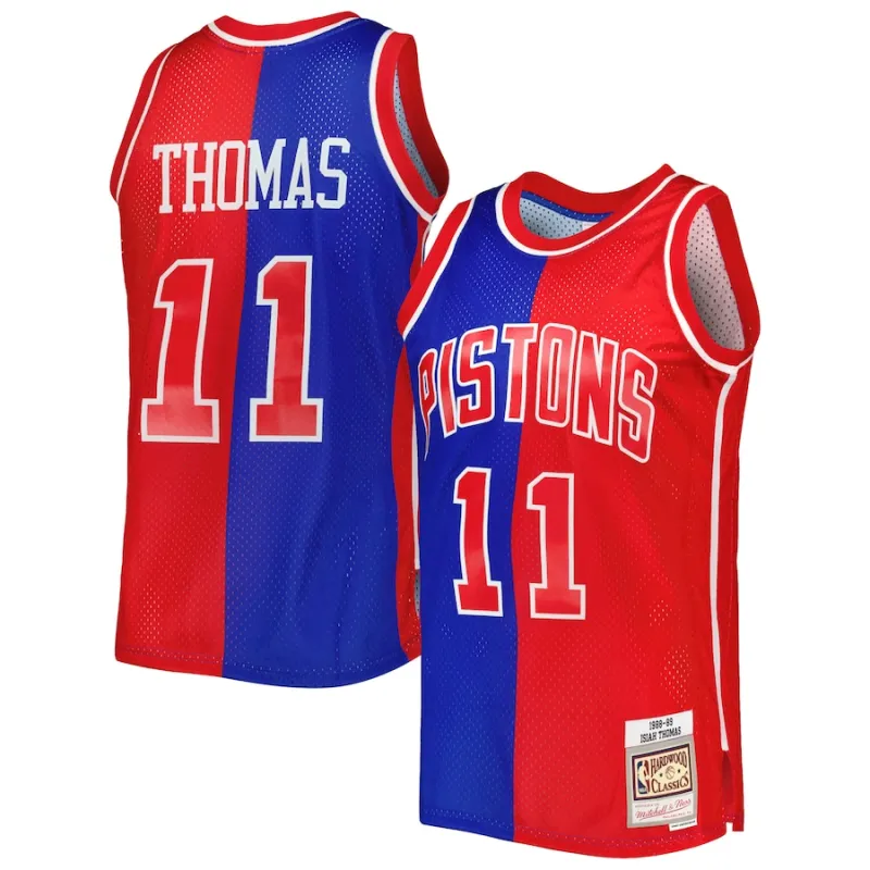 Isiah Thomas Mitchell & Ness Retro Classic 1988/89 Split Swingman Jersey