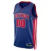 Detroit Pistons 2021/22 Diamond Swingman Custom Jersey - Icon Edition - Blue