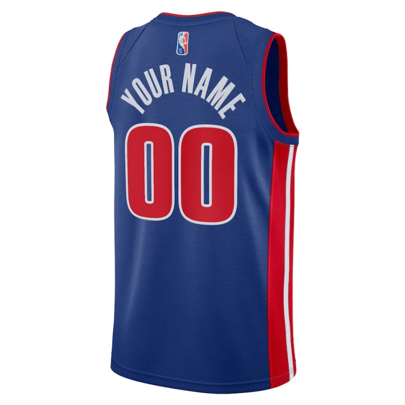 Detroit Pistons 2021/22 Diamond Swingman Custom Jersey - Icon Edition - Blue