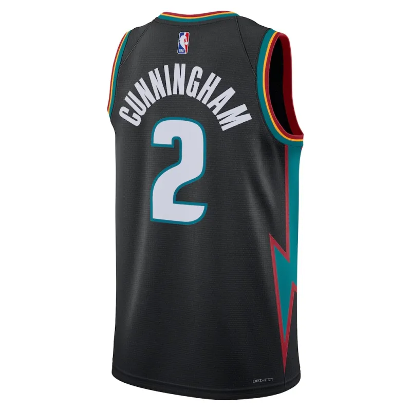 DET Cunningham 2025/26 City Edition Jersey Gray