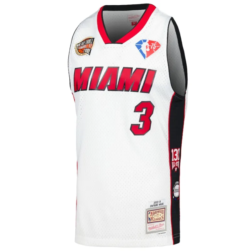 Dwyane Wade Miami Heat Mitchell & Ness Unisex Hall of Fame Class of 2023 Retro Swingman Jersey