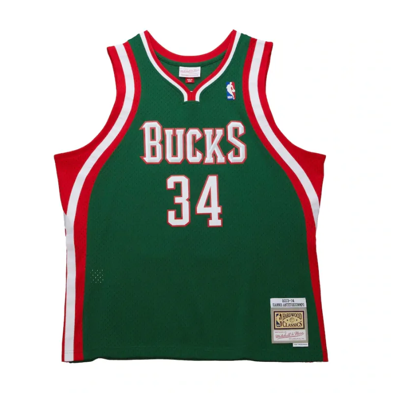 Maillot Giannis Antetokounmpo Bucks 13-14 - Mitchell & Ness HWC