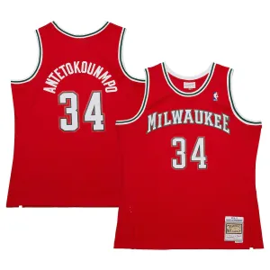 Giannis Antetokounmpo Bucks Mitchell & Ness 2014-15 HWC Retro Jersey