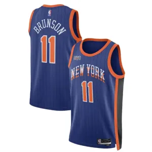 Jalen Brunson's jersey, New York Knicks, 2023/24 - City Edition, Blue