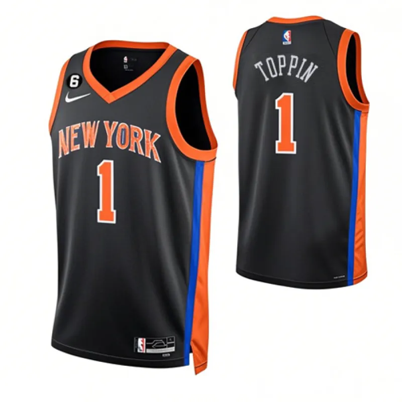 Obi Toppin's jersey, New York Knicks, 2022/23 - Discount City Edition, Blue
