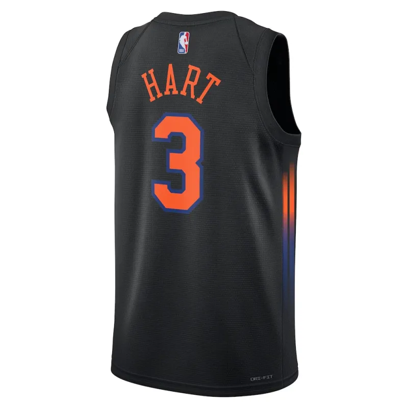 New York Knicks Josh Hart Swingman Jersey - Statement Edition - Blue