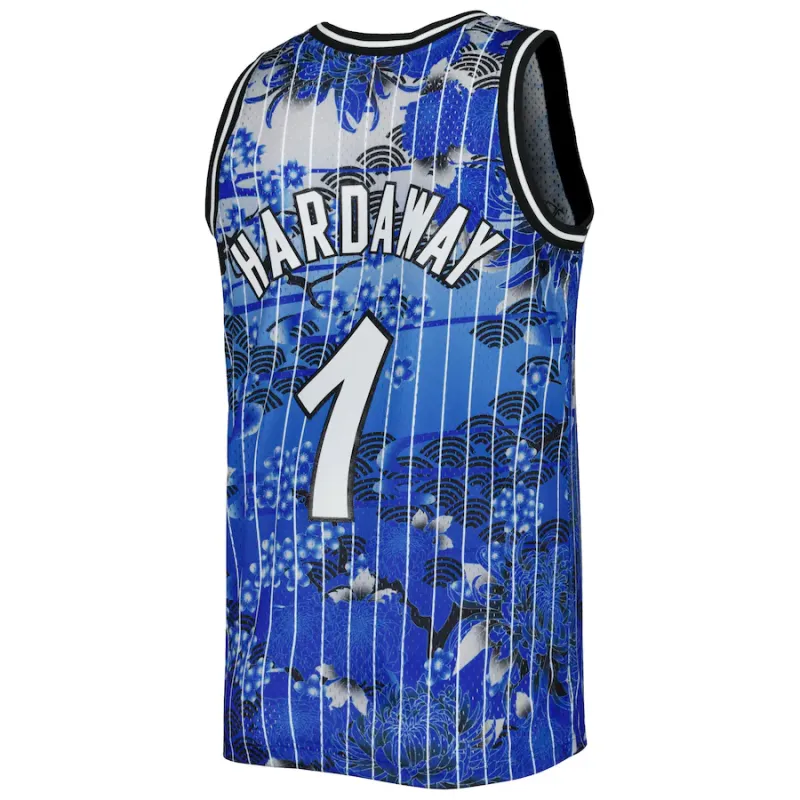 Anfernee Hardaway, Orlando Magic Mitchell & Ness 1994/95 Classic Lunar New Year Fan Edition Jersey - Blue