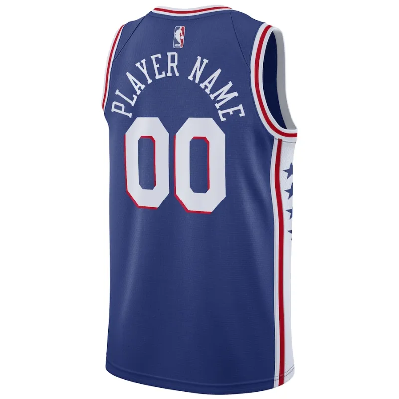 Philadelphia 76ers 2020/21 Swingman Custom Jersey - Icon Edition - Royal Blue