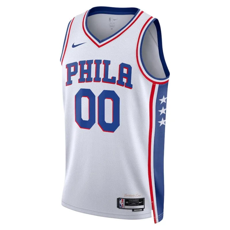 Philadelphia 76ers Unisex 2022/23 Season Swingman Custom Jersey - Association Edition - White