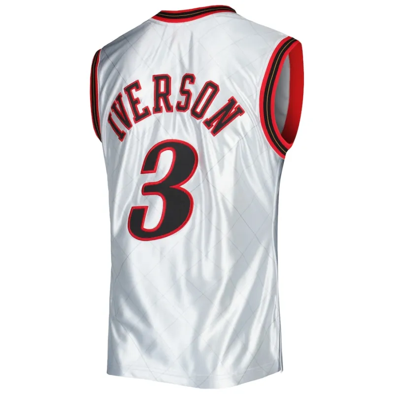 Allen Iverson Philadelphia 76ers Mitchell & Ness Hardwood Classics 2000/01 75th Anniversary Jersey