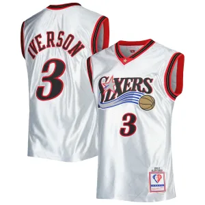 Allen Iverson Philadelphia 76ers Mitchell & Ness Hardwood Classics 2000/01 75th Anniversary Jersey