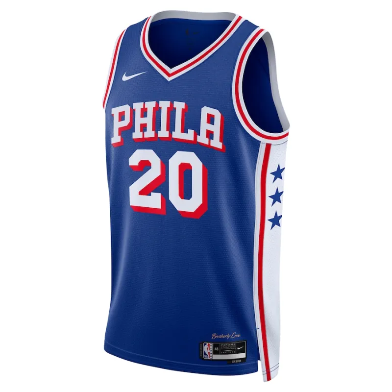 Jared McCain Philadelphia 76ers Swingman Jersey - Icon Edition - Royal Blue
