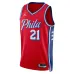 Joel Embiid Philadelphia 76ers Maillot Swingman Unisexe de Jordan Brand - Édition d'Assertion - Rouge