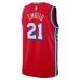 Joel Embiid Philadelphia 76ers Maillot Swingman Unisexe de Jordan Brand - Édition d'Assertion - Rouge