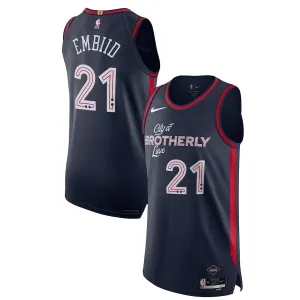 Joel Embiid Philadelphia 76ers Replica Jersey - City Edition - Navy Blue