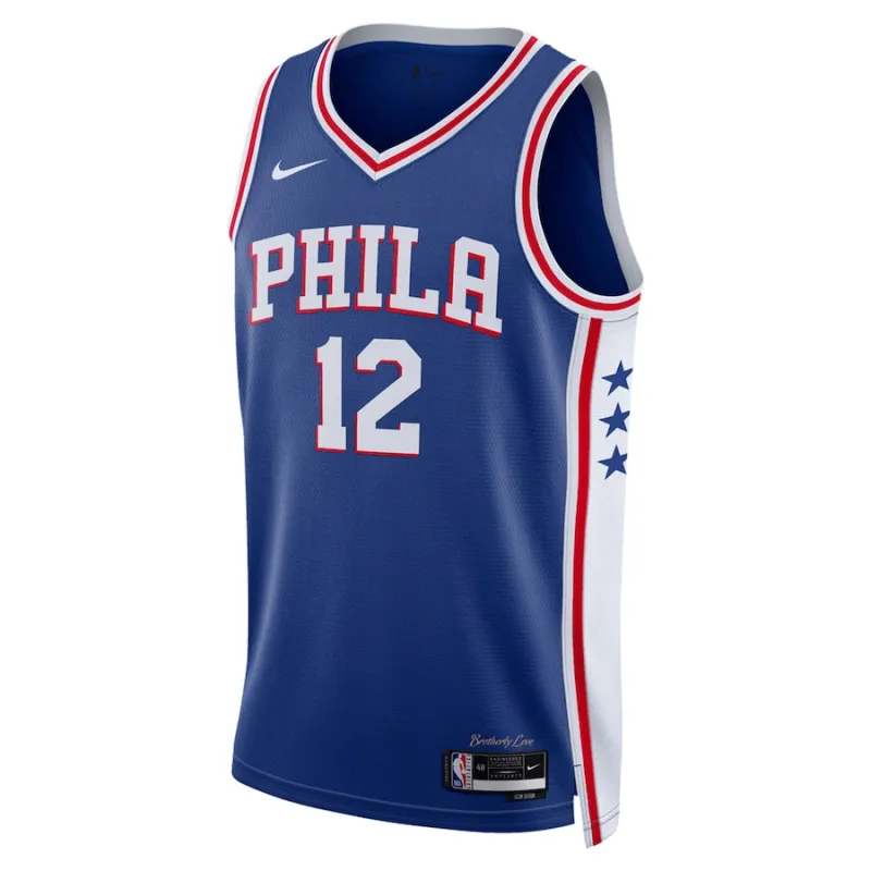 Tobias Harris Philadelphia 76ers Maillot Swingman Unisexe - Édition Icône - Bleu Royal