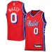 Tyrese Maxey Philadelphia 76ers Jordan Brand Youth Swingman Jersey - Statement Edition - Red
