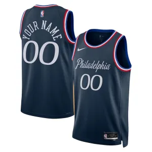 Philadelphia 76ers 2025/26 Swingman City-Edition Unisex-Trikot - Blau