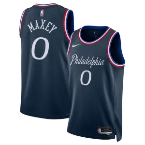 Philadelphia 76ers Tyrese Maxey 2025/26 Swingman Trikot - Stadtedition - Blau