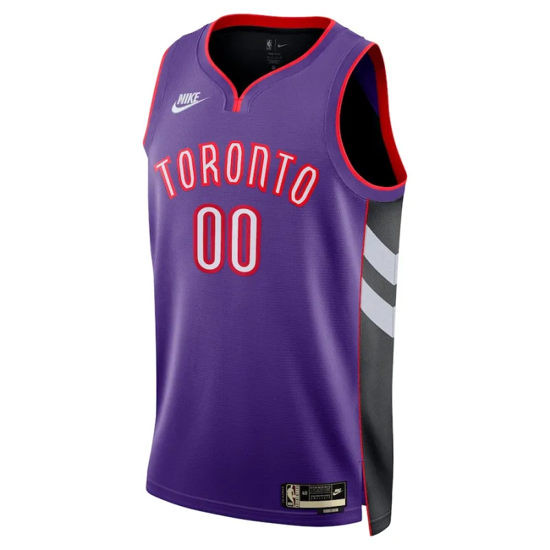 Toronto Raptors Unisex Adult Custom Swingman Jersey - Classic Edition - Purple