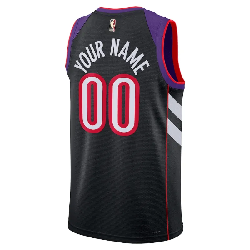 Toronto Raptors Unisex Adult Custom Swingman Jersey - Classic Edition - Purple
