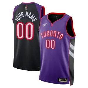 Toronto Raptors Unisex Adult Custom Swingman Jersey - Classic Edition - Purple