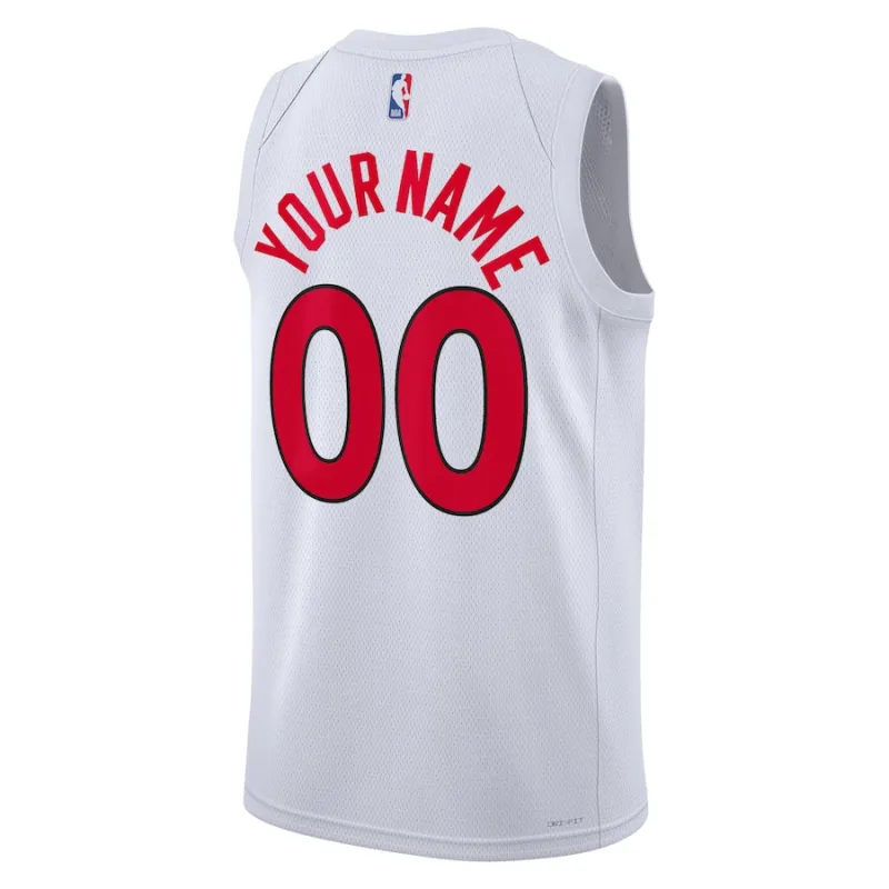 Toronto Raptors Camiseta Swingman Personalizada Unisex - Edición Asociación - Blanco
