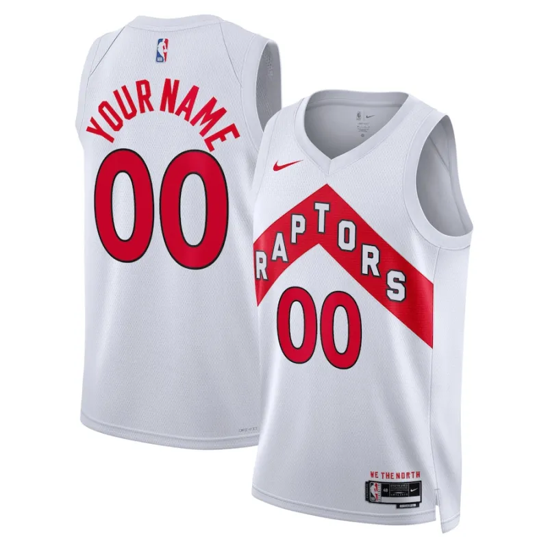 Toronto Raptors Camiseta Swingman Personalizada Unisex - Edición Asociación - Blanco