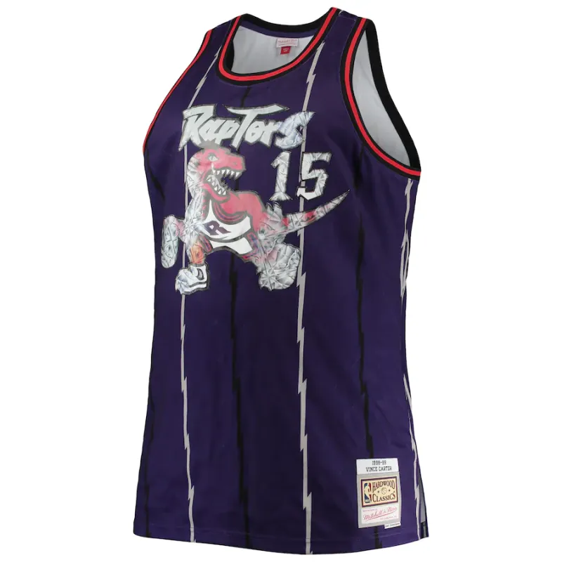 Vince Carter Toronto Raptors Mitchell & Ness Big & Tall 1998/99 NBA 75th Anniversary Diamond Jersey