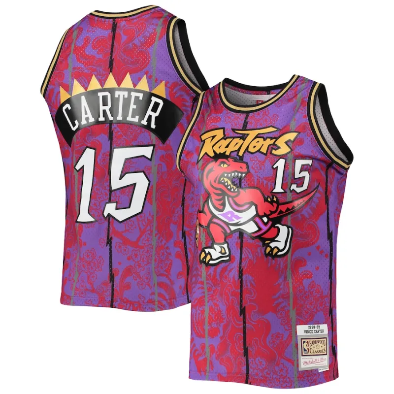 Camiseta Vince Carter Toronto Raptors 1998/99 Mitchell & Ness Lunar New Year HWC