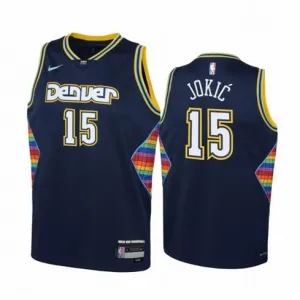 Nikola Jokic, Denver Nuggets, edición Ciudad 2021/22, Azul oscuro