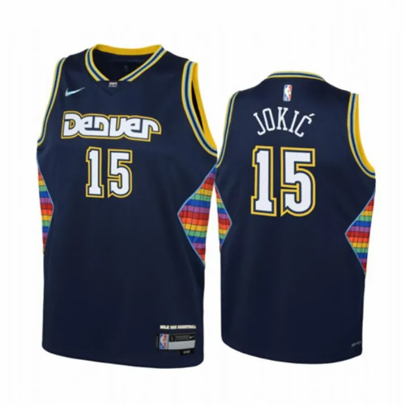 Nikola Jokic, Denver Nuggets, edizione Città 2021/22, Blu scuro