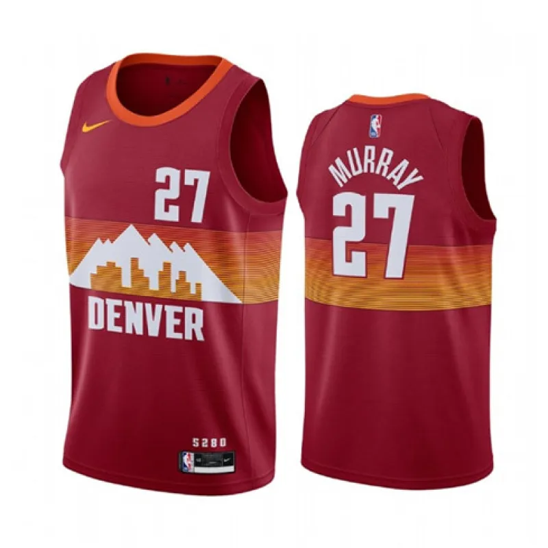 Jamal Murray, Denver Nuggets, 2020/21 City Edition, Red