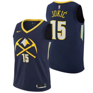 Nikola Jokic, Denver Nuggets, Édition Ville, Bleu foncé
