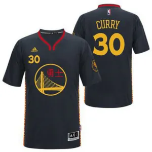 Maglia City Edition Golden State Warriors Stephen Curry Nera