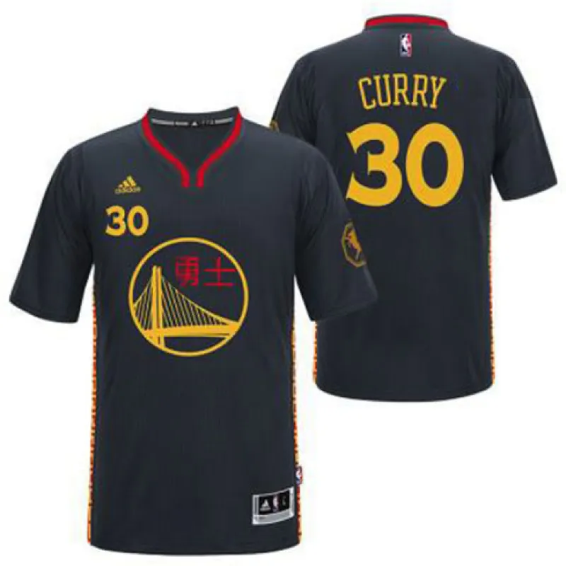 Maglia City Edition Golden State Warriors Stephen Curry Nera