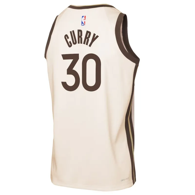 GSW Curry 2025/26 Swingman City Edition Jersey Cream