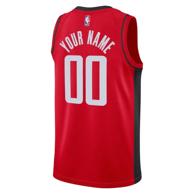 Houston Rockets, Custom Jersey, Icon Edition, Red